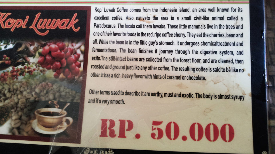 Bali_KopiLuwak_Price
