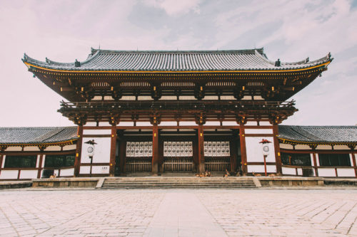 Nara Temple with Deers