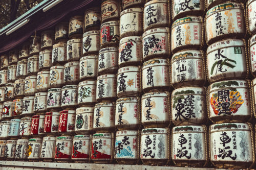 Meiji Sake Barrels